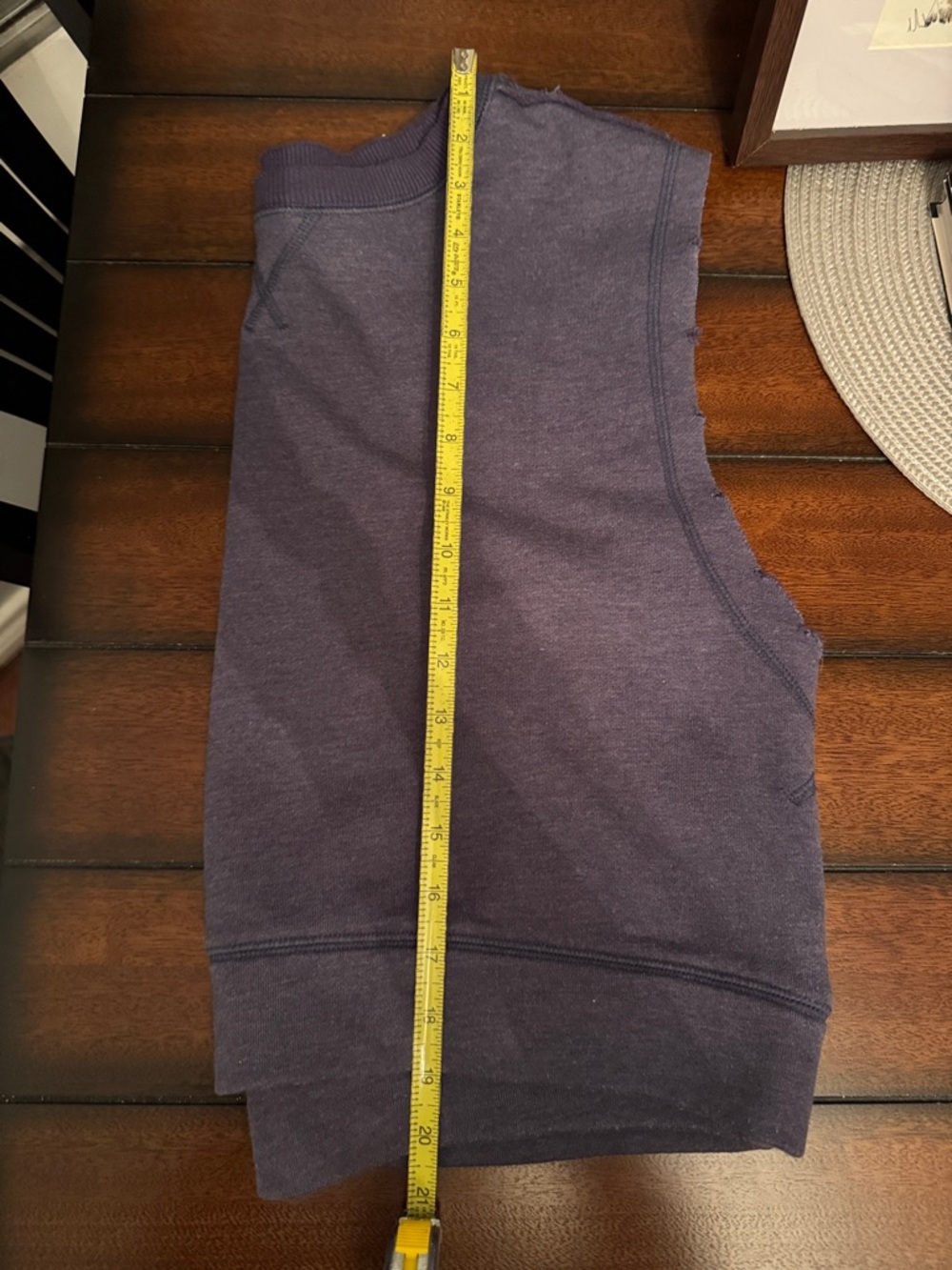 FP Movement by Free People Raw-Edge Sleeveless Crop Top - Dusty Blue - Picture 8 of 8